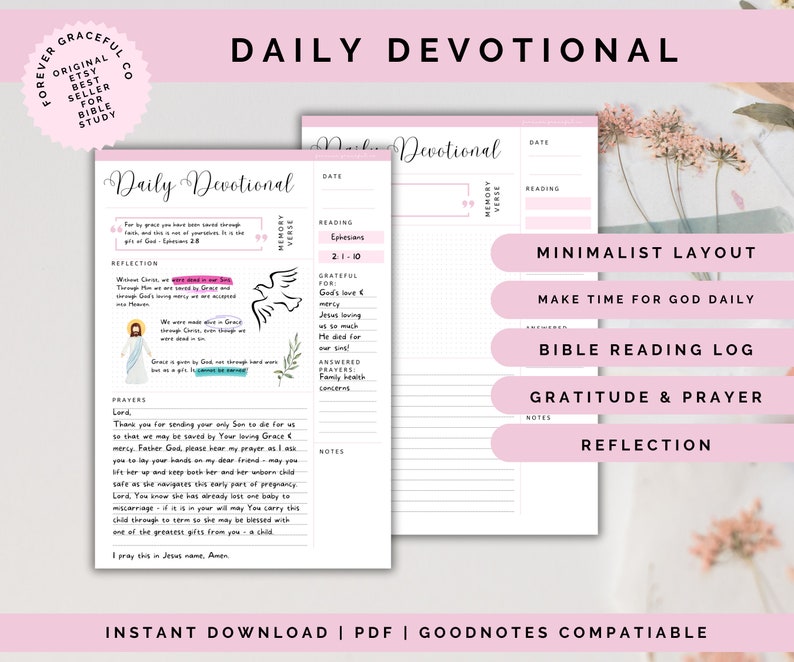 Daily Devotional Journal Printable image 1