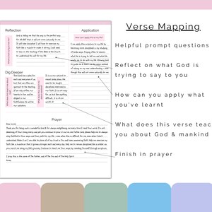 Bible Verse Mapping Printable Template Verse Study Printable Etsy