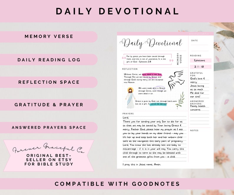 Daily Devotional Journal Printable image 3