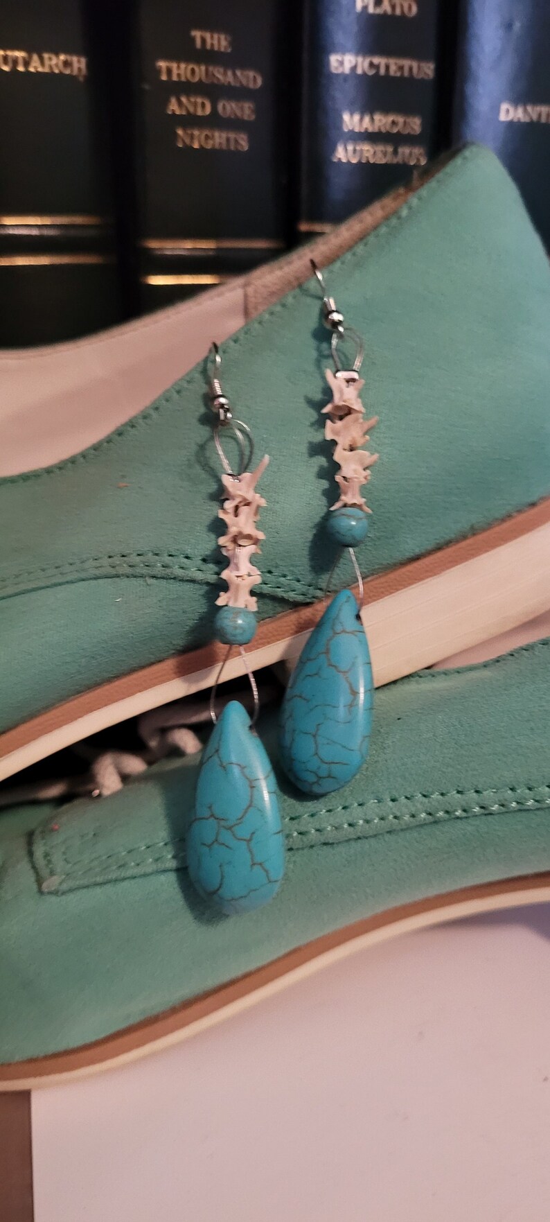 Rattlesnake Vertebrae Earrings Etsy