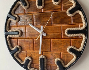 Exclusive Handcrafted Wooden Clock - Custom Production