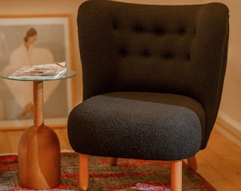 Daisy Comfort Chair - Custom Design Furniture, Wood Chair, Handmade Natural Wooden Chair