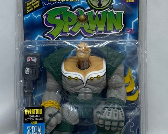 Vintage Todd McFarlane Overtkill Action Figure + Special Edition Comic Todd Toys 1994