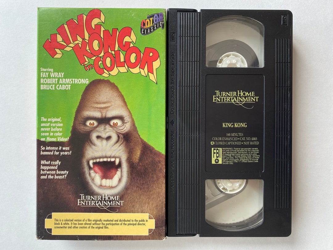 King Kong in Color VHS 1989 Classic Movie - Etsy