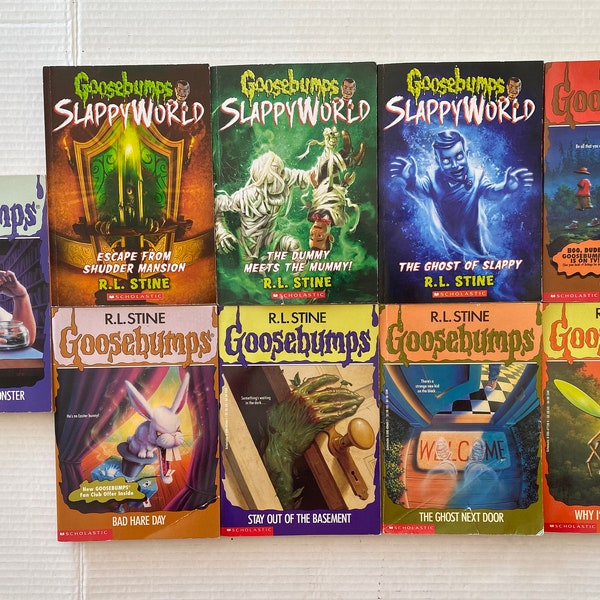 Lot of 9 R.L. Stine Goosebumps Slappy World Books