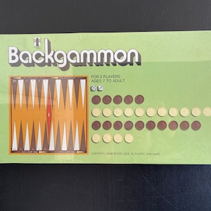 VINTAGE 1973 PACIFIC GAME CO. DELUXE BACKGAMMON GAME