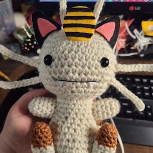 Crochet Meowth Pattern