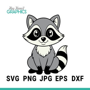 Svg raton laveur mignon, raton laveur svg, svg animal, svg animaux des bois, fichiers svg pour cricut