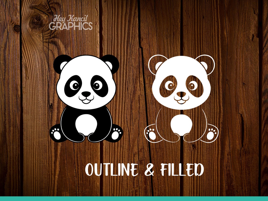 Baby Panda Svg, Panda Svg, Cute Panda Svg, Panda Bear Svg, Panda ...