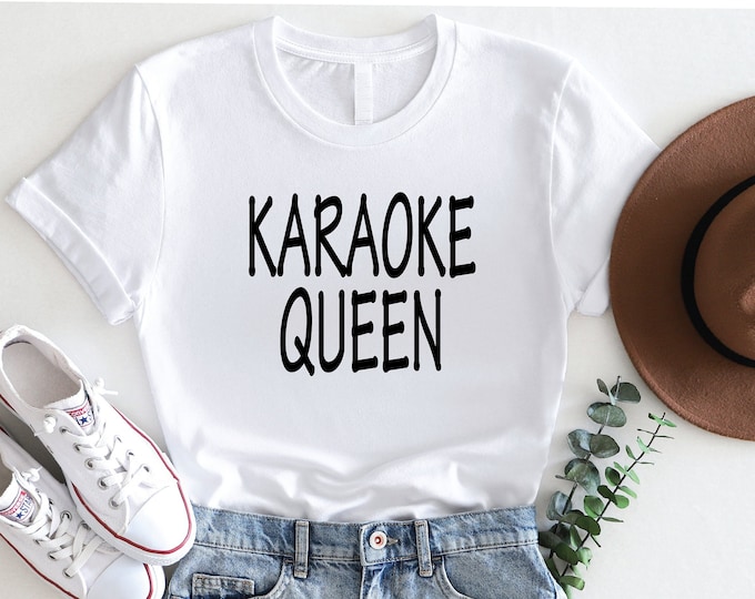 Karaoke Queen Shirt - Karaoke Gift - Karaoke Shirt - Singer Gift - Singer Shirt - Lyrics Shirt Karaoke - Muziek Shirt - Karaoke Lover