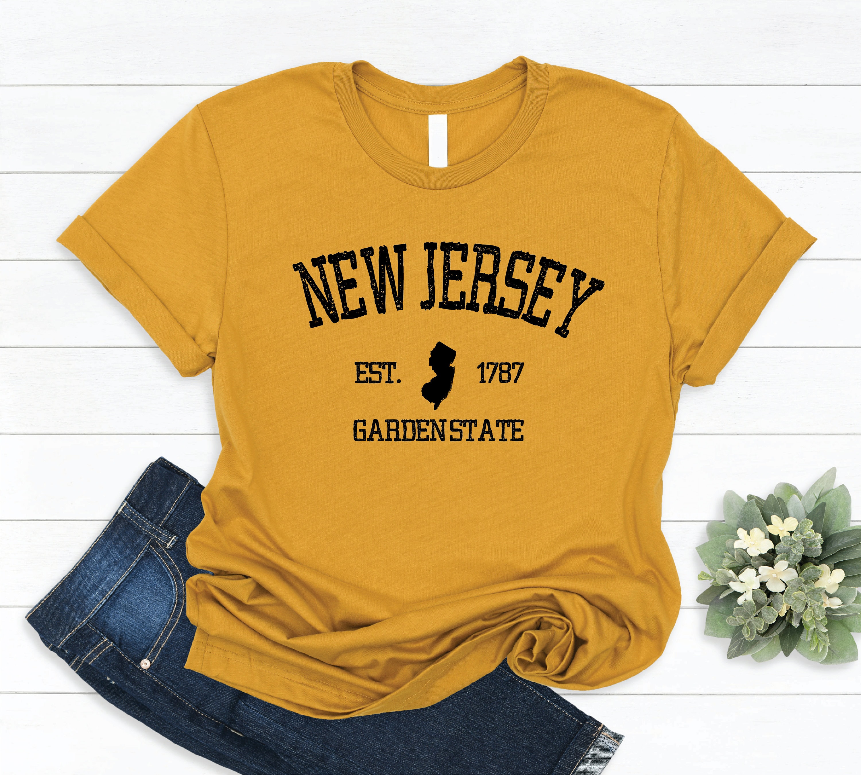 New Jersey Garden State Tshirt New Jersey Tshirt New Jersey Gift New