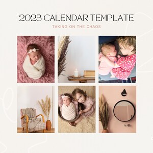 Customizable Calendar Template - Etsy