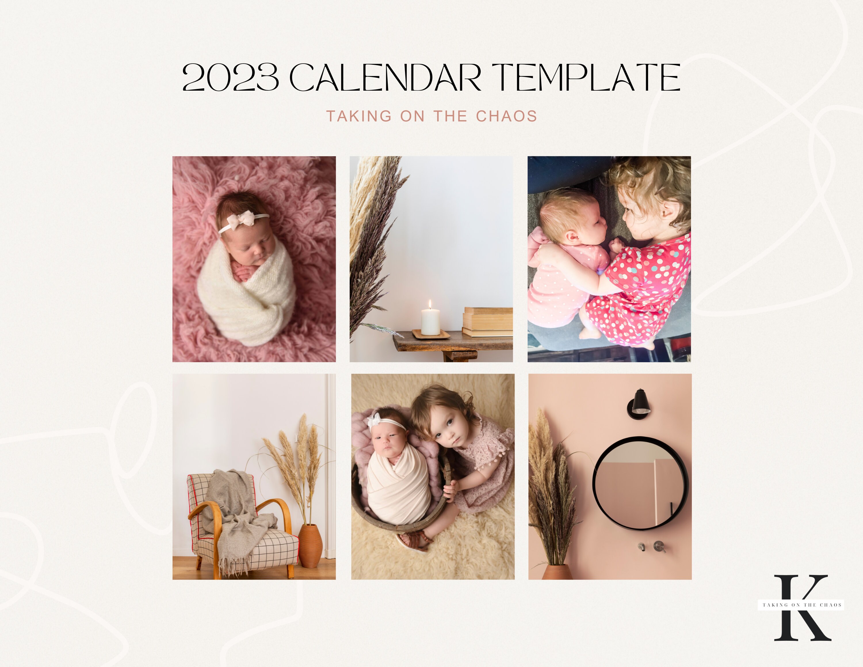 Calander Customizeable Customizable Calendar Template - Etsy