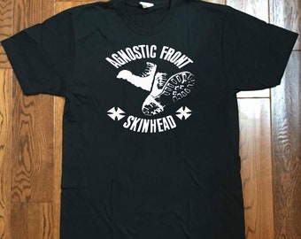 Agnostic Front Skinhead Punk Band Black Tshirt Sweatshirt Hoodies Unisex Size S- 4XL Adult High Quality Best Gift