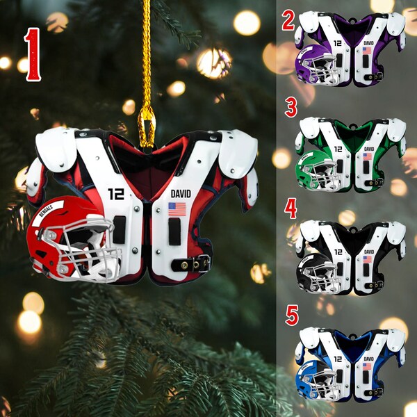Football Ornament Etsy
