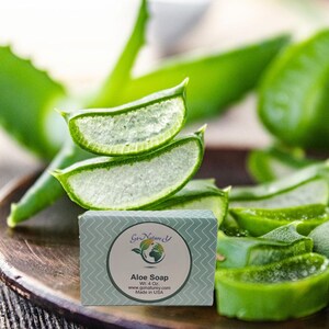 Organic Aloe Vera Soap - Gentle Cleanser for Sensitive Skin, Moisturizing & Soothing