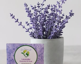 Go Nature Y Lavender Soap Handmade Natural Soap for Relaxation, Gentle Skin Care