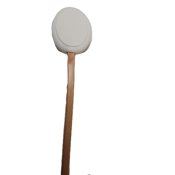 Lotion Applicator, 17" Ergonomic Long Wood Handle For Back & Legs Spa and Daily Routine, Skin Hydration Aid Tool