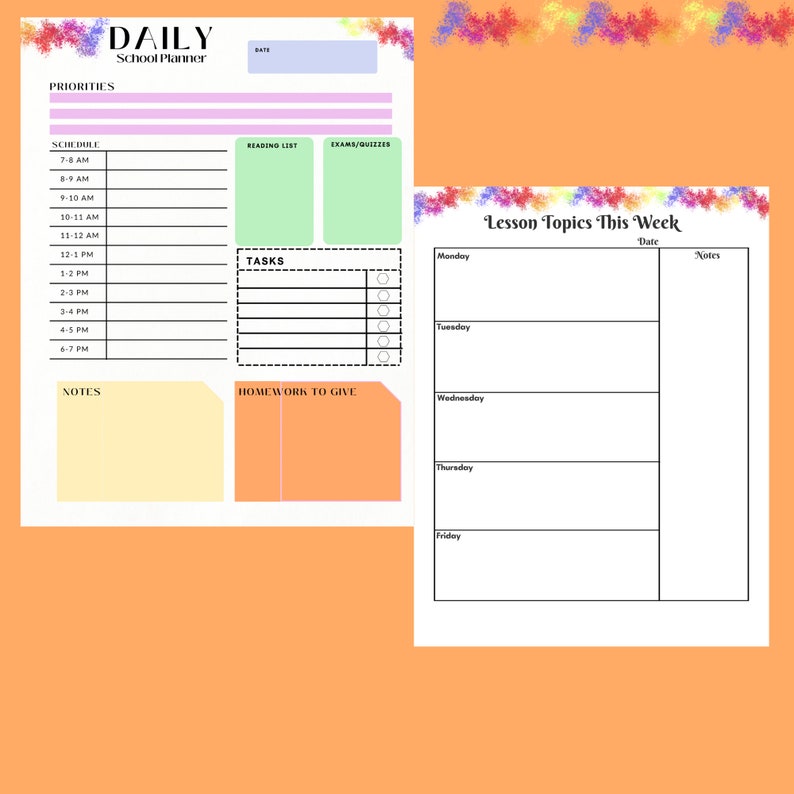 Printable Teacher Planner 20222023 School Yearteacher Etsy