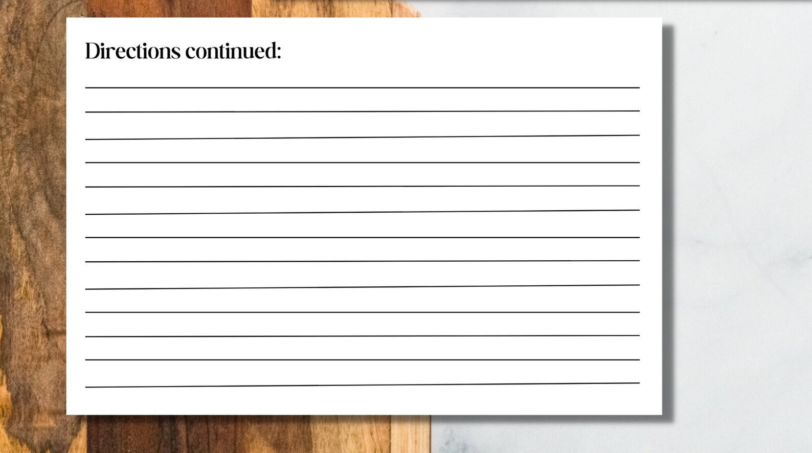 Personalized Double Sided Recipe Cards for a Recipe Box. Set of 15 ...