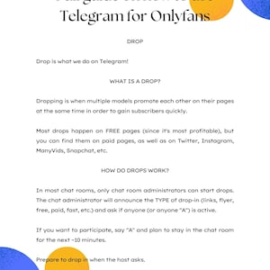 Onlyfans Telegram Chats | Drops Onlyfans Fansly Twitter | 50+ Chats