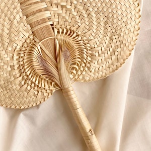 Handwoven STRAW FAN - Coastal Beach Decoration - Natural Fibres - curated by Bali Gypsie - Handmade Crafted Boho Bohemian Market - NATURAL