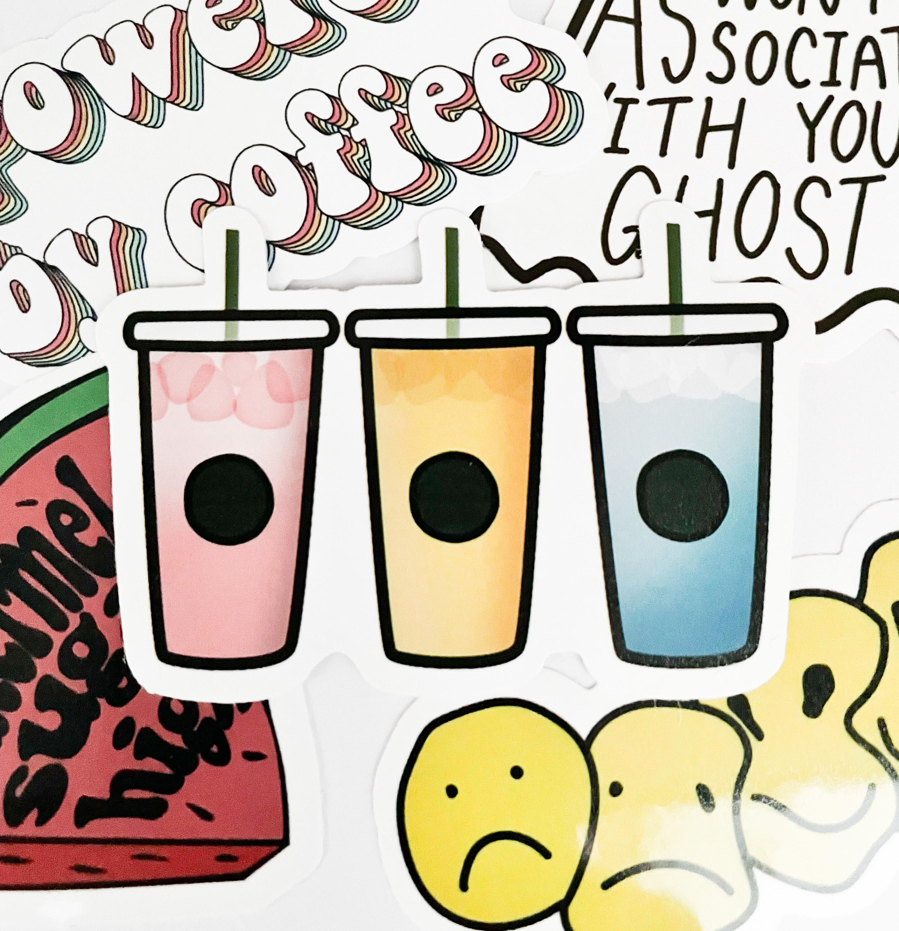 Sticker Stetic Cute Sticker Pack of 5, Aesthetic Stickers to Decorate Your Water ...
