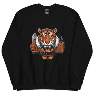 Felpa unisex con scudo di tigre