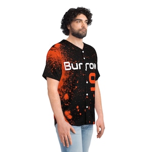 Burrow Splatter  Men&#39;s Baseball Jersey
