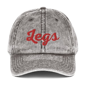 Gorra de béisbol vintage de sarga de algodón de Cincinnati con inscripción Legs