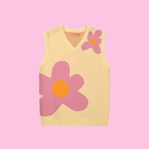 Tyler The Creator knitted sleeveless sweater vest, high quality, Golf Wang, Le Fleur