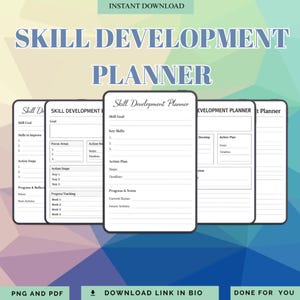 専門スキル開発プランナー - 学習進捗トラッカー - 自己成長学習プラン - キャリア習得目標追跡教育キット