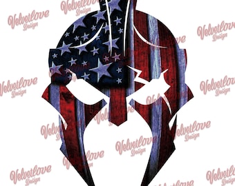 American Flag Spartan Helmet png images