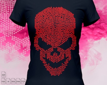 Skull Screw SVG,PDF,PNG,Ai,Svg,Studio3 Cameo, Cricut