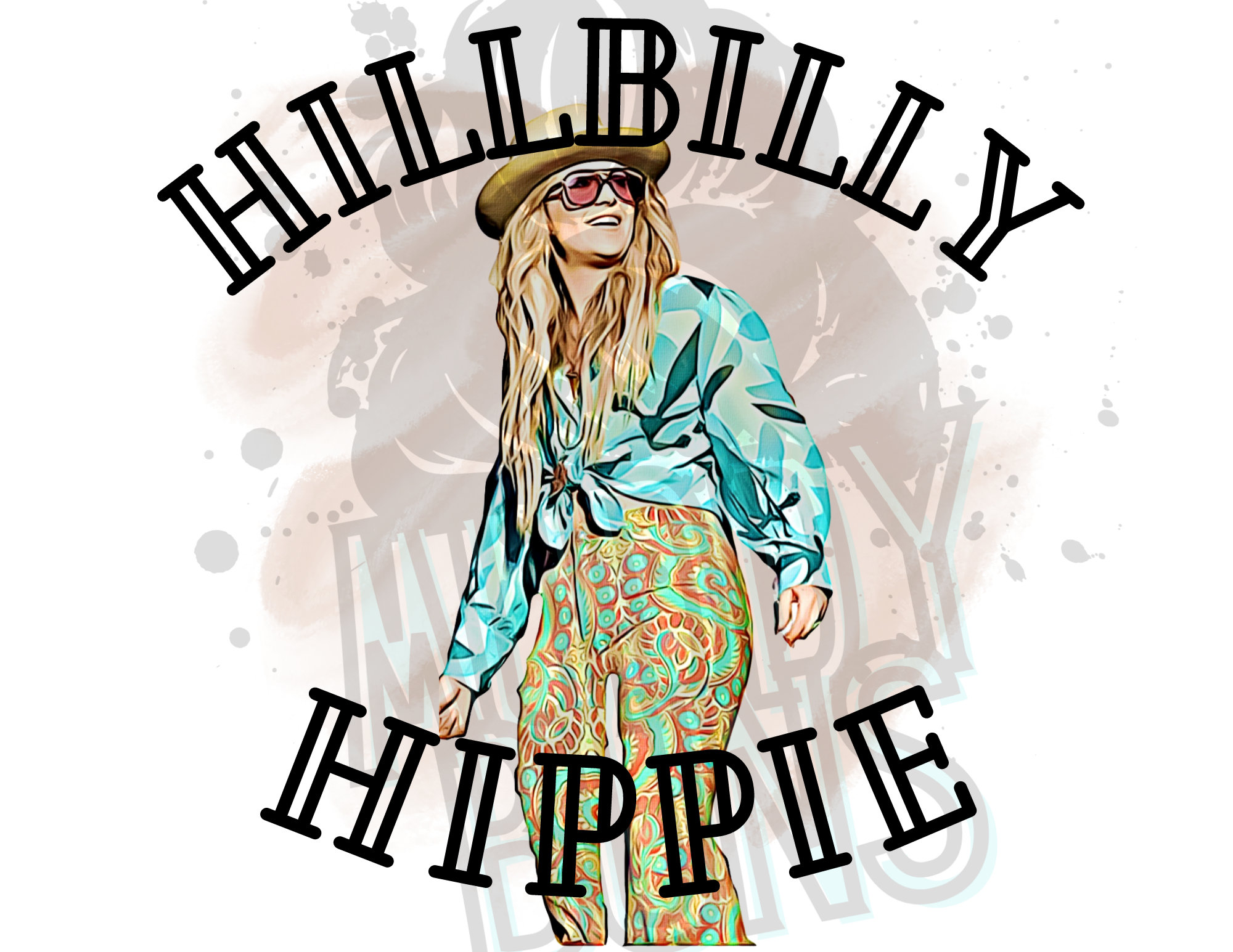 Lainey Wilson Hillbilly Hippie PNG Sublimation Digital Download Etsy