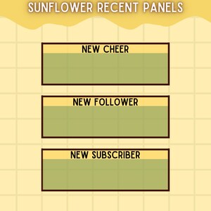 Sunflower Stream Overlay Pack - Animated Stream Scenes, Twitch Overlays ...