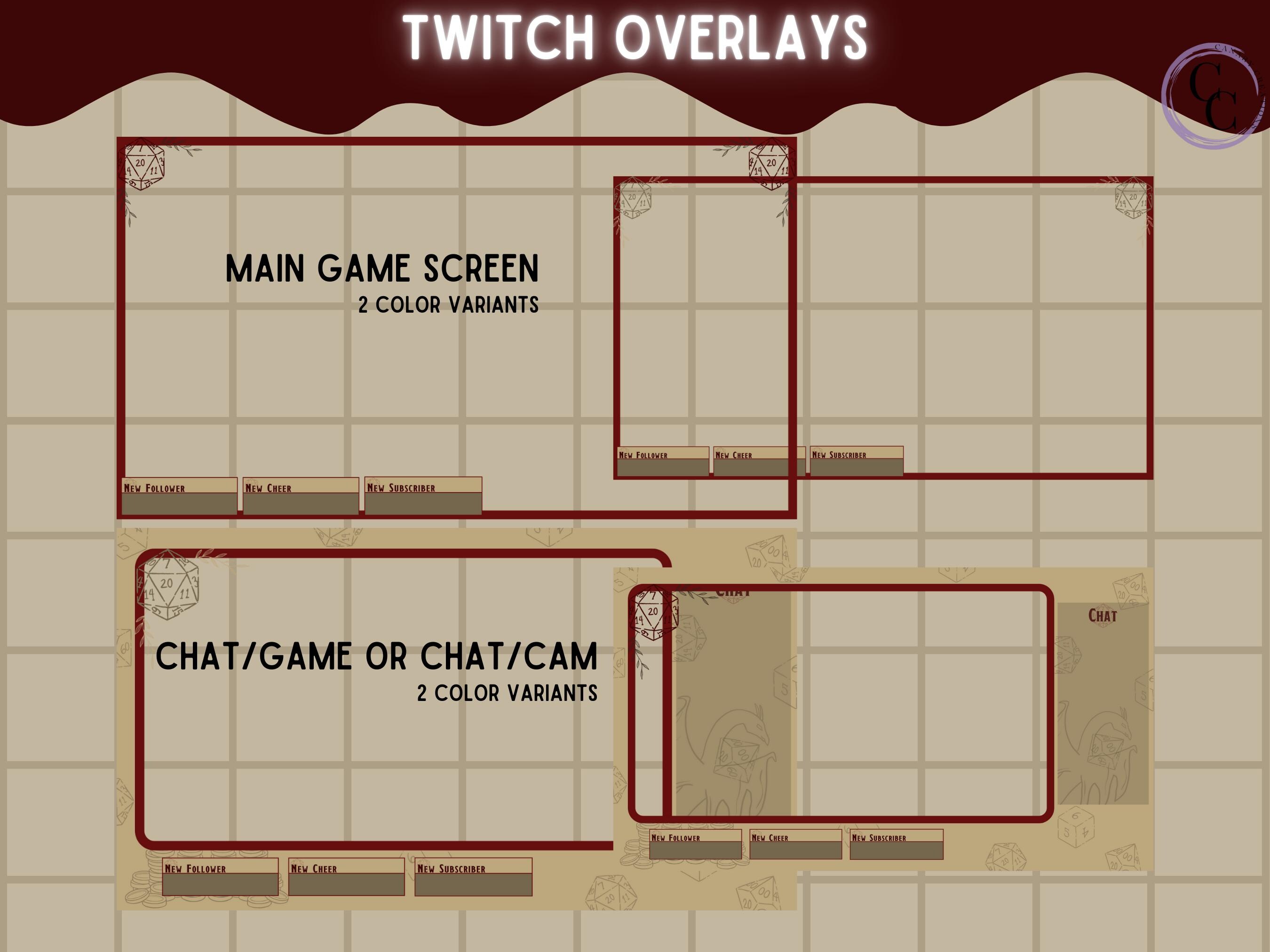 D&D Stream Overlay Pack - Animated Stream Scenes, Twitch Overlays ...