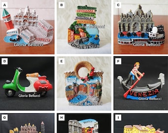 Fridge Magnet Italy Piazza Venezia Landmark Icon 3D Model for Travel Souvenir Gift, Home/Kitchen Decoration, Collections