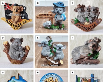 Magnes na lodówkę Australia Zabytek Ikona Koala, Zwierzę, Melbourne Model 3D na pamiątkę z podróży, Dekoracja domu/kuchni, Kolekcje