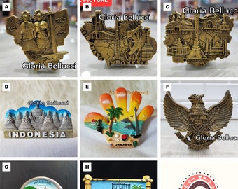 Kühlschrankmagnet Indonesien, Yogyakarta Wahrzeichen Borobudur Tempel 3D-Modell für Reise-Souvenir-Geschenk, Küche-Hausdekoration, Sammlungen