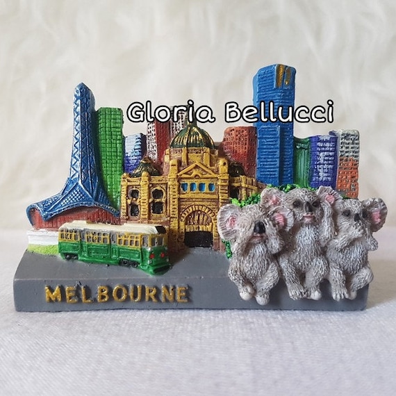 Australia 3D Koala - Calamita da frigorifero in resina realizzata a mano in Australia e collezione di decorazioni per la casa e la cucina