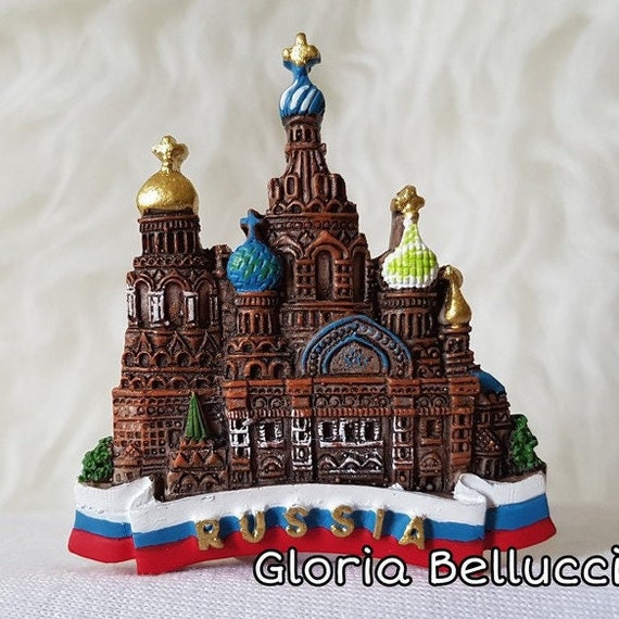 Fridge Magnet Russia, Moscow, Mockba Landmark Icon 3D Model for
