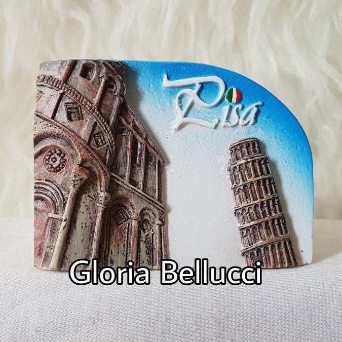 Aimant Tour De Pise Italie – Décoration Réfrigérateur 4,2x10,5cm, Résine Et Aimant