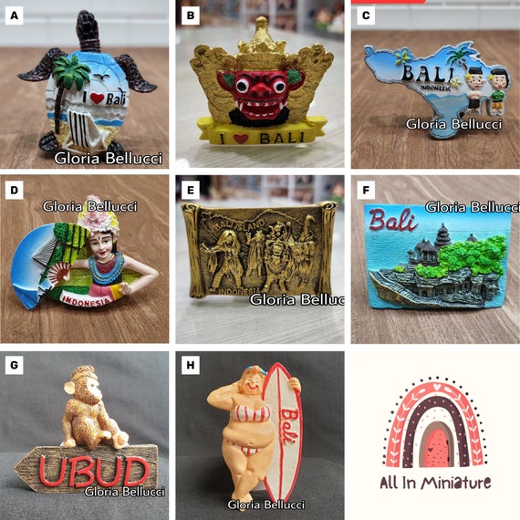 冷蔵庫用マグネット インドネシア、バリ島、ウブドランドマーク