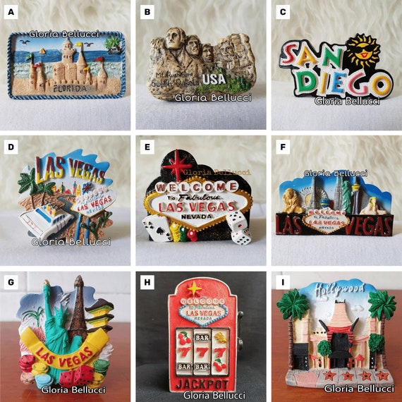 Calamita Frigorifero California 3D - Souvenir In Legno Con Mappa, Idea Regalo - Foto 4