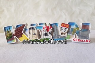 Magnete Frigorifero 3D Colonia Germania - Souvenir Artigianale In Resina 7,5 Cm
