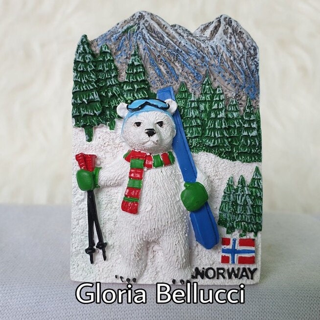 Fridge Norway, Oslo Landmark Icon Viking, Polar Bear, North Cape