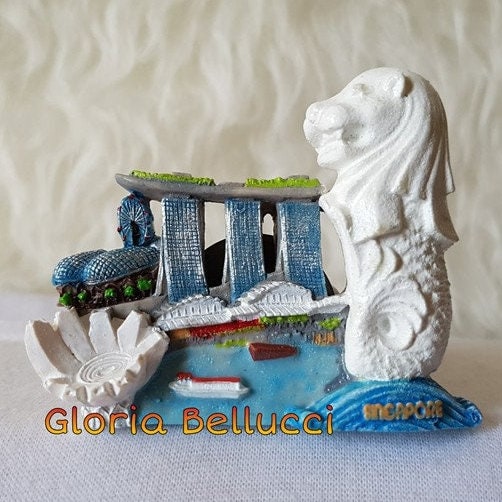 Singapore Viaggio Souvenir 3D Magnete Frigorifero Attrazioni