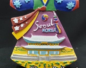 Corea Seoul Jeju Island magnete per frigorifero Souvenir adesivi 3D magneti magnetici per frigorifero regali turistici artigianato in resina decorazioni per la casa  15