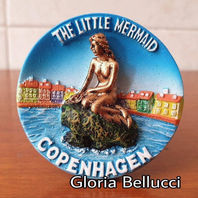 Souvenir magnete da frigorifero 3D Copenaghen Danimarca Magnete